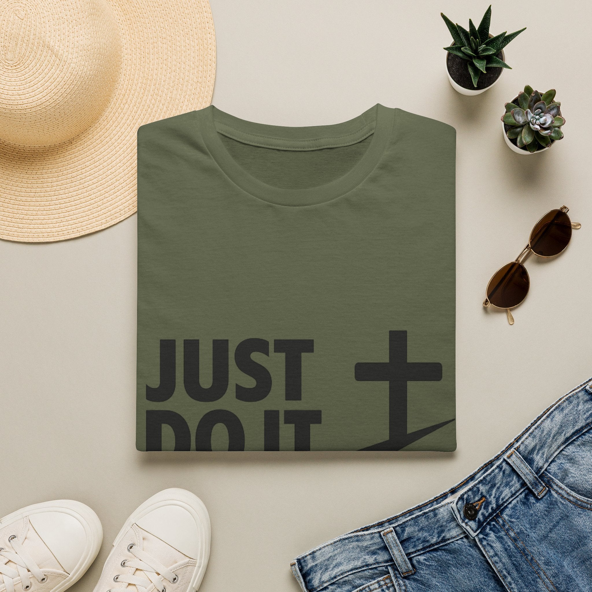 Just Do It God T-Shirt — Christian Faith Cross Graphic Tee