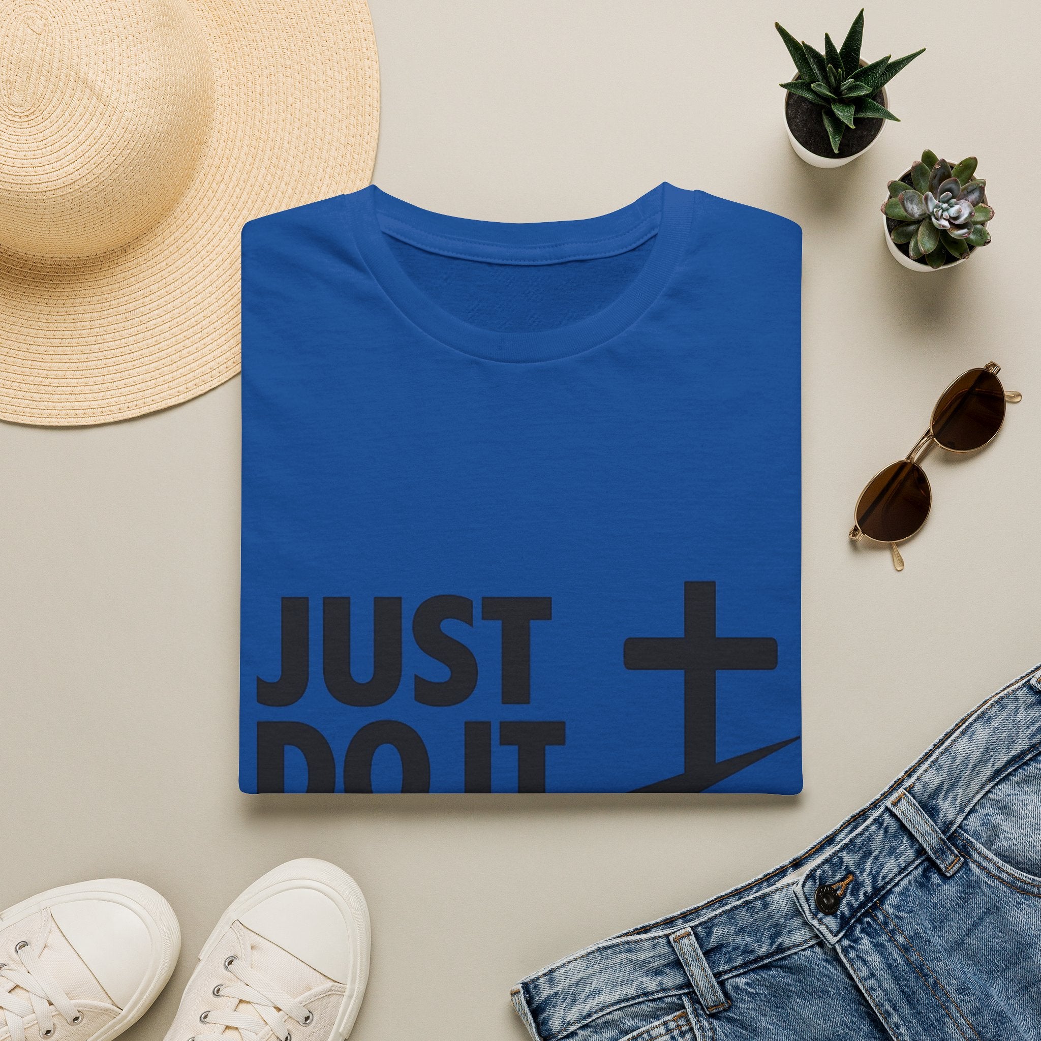 Just Do It God T-Shirt — Christian Faith Cross Graphic Tee