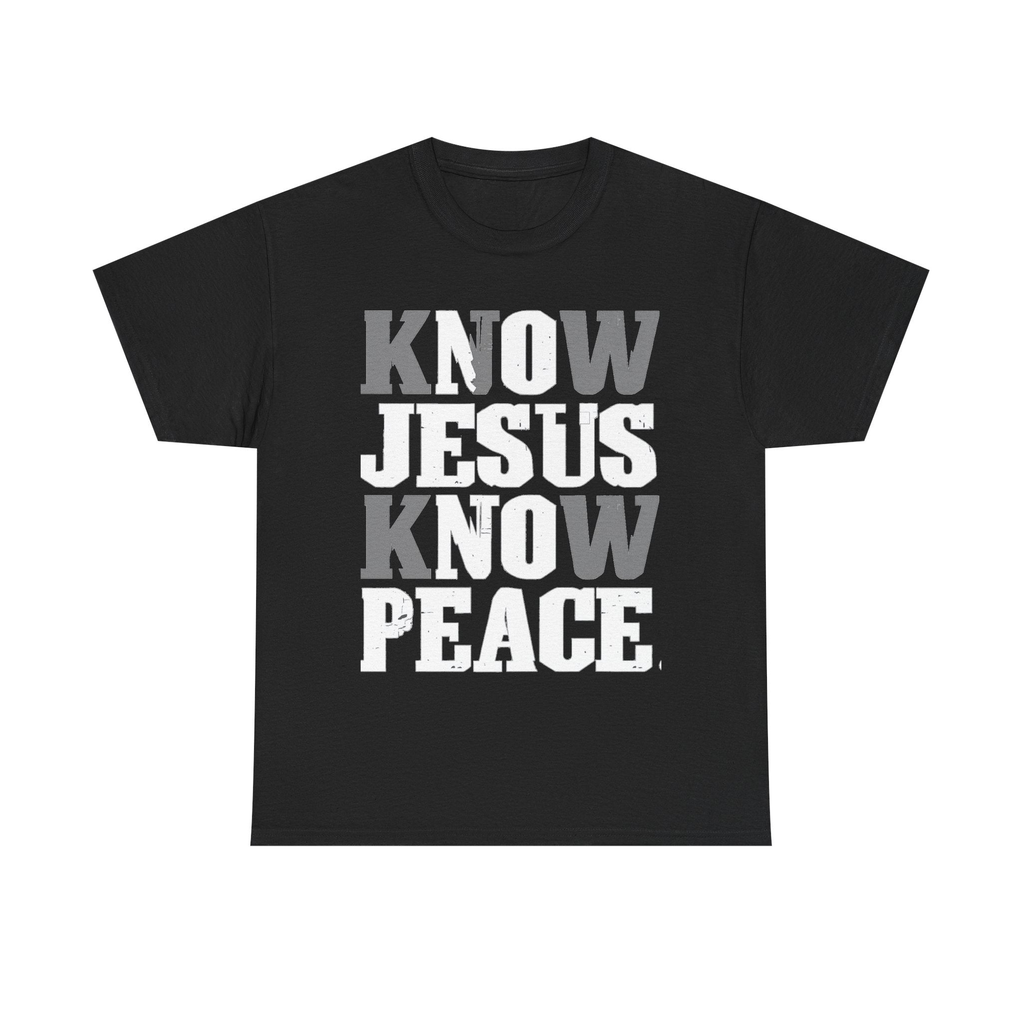 Know Jesus Know Peace Christian T‑Shirt — Faith Graphic Tee