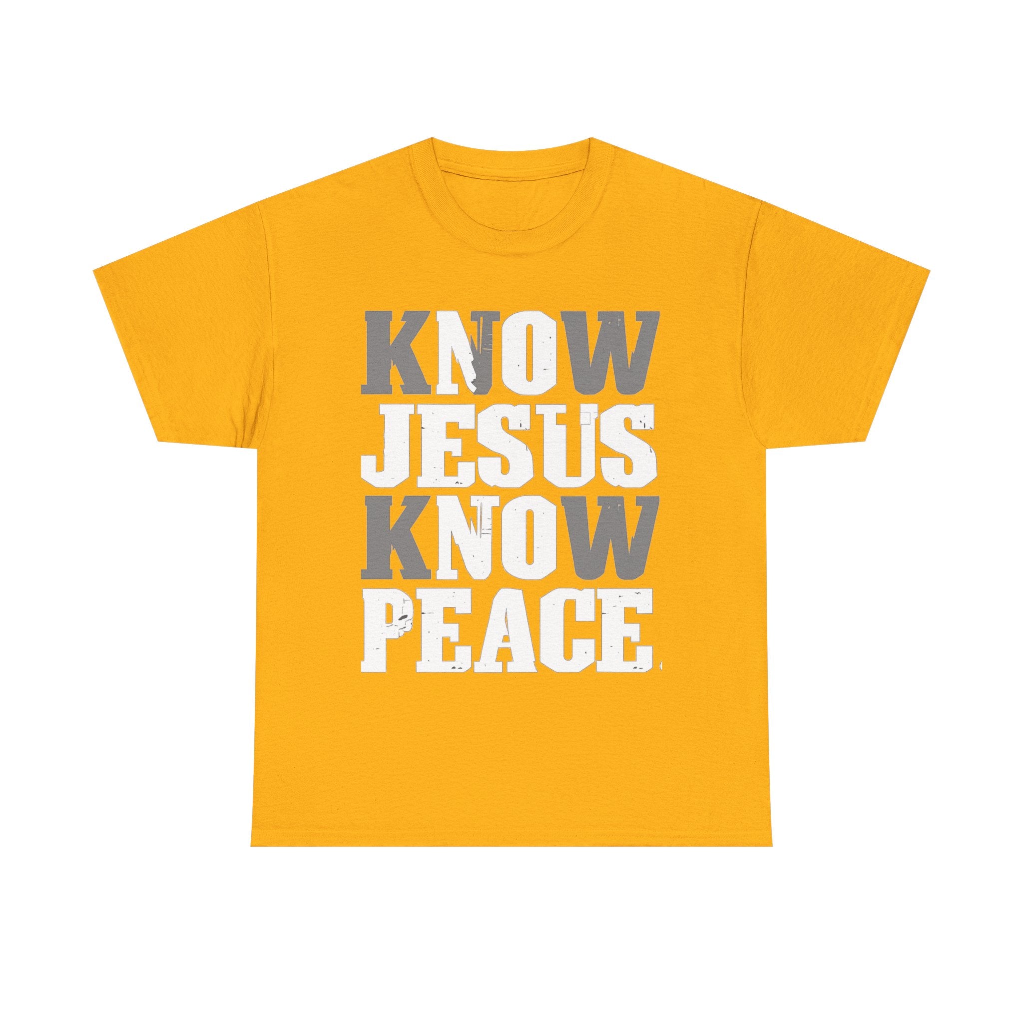 Know Jesus Know Peace Christian T‑Shirt — Faith Graphic Tee