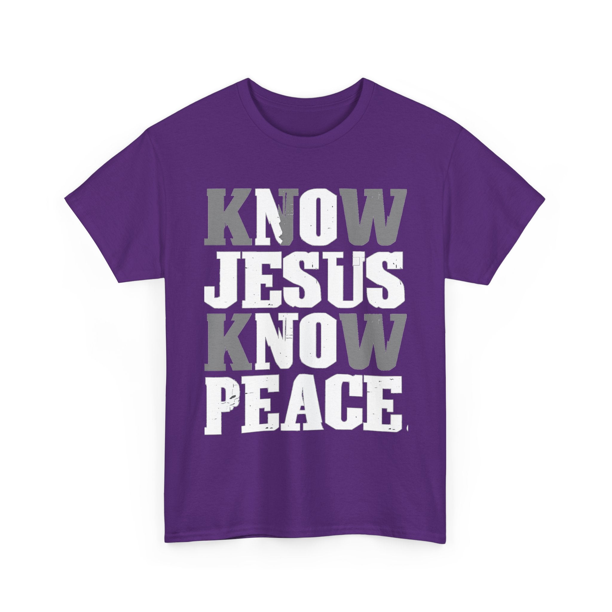Know Jesus Know Peace Christian T‑Shirt — Faith Graphic Tee