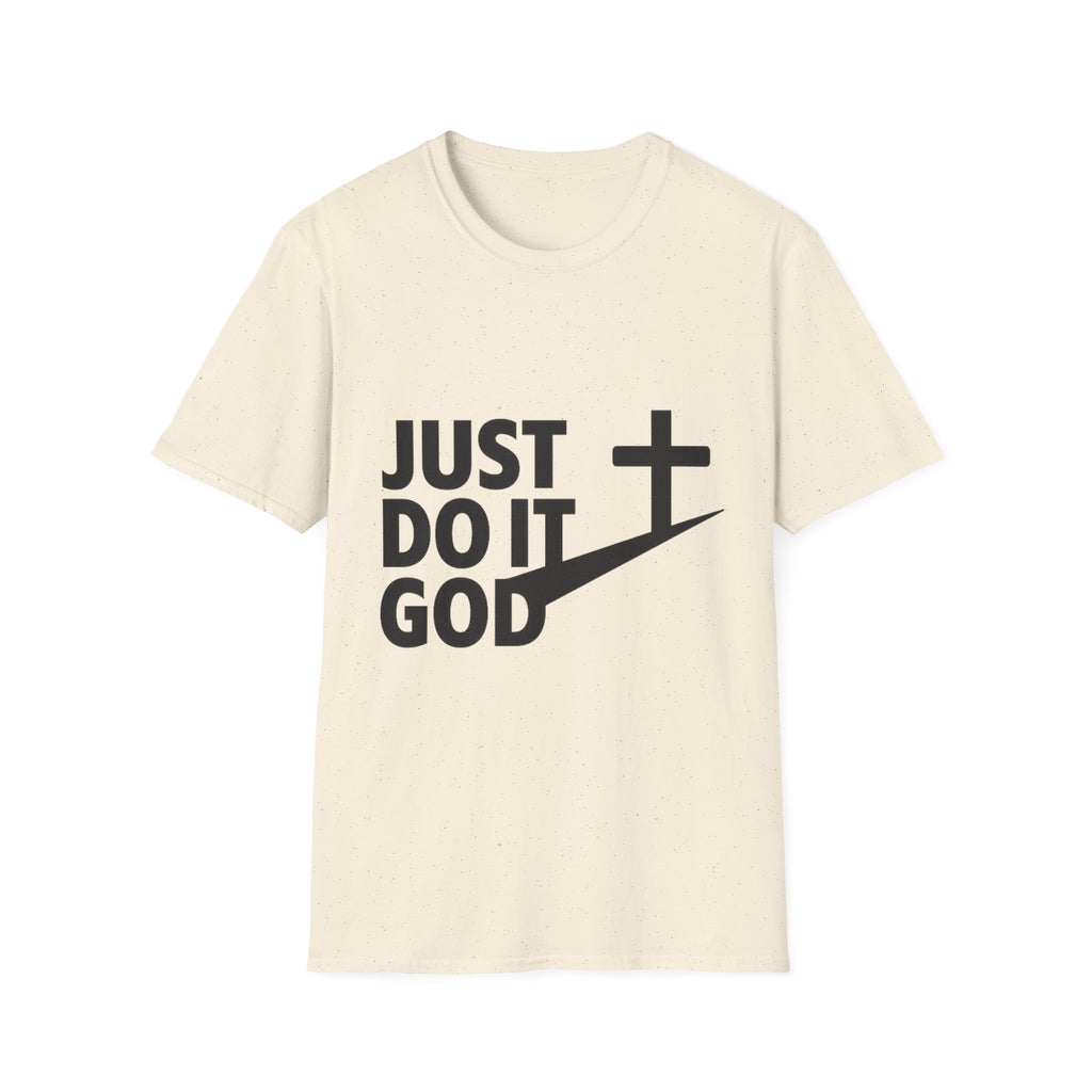 Just Do It God T-Shirt — Christian Faith Cross Graphic Tee