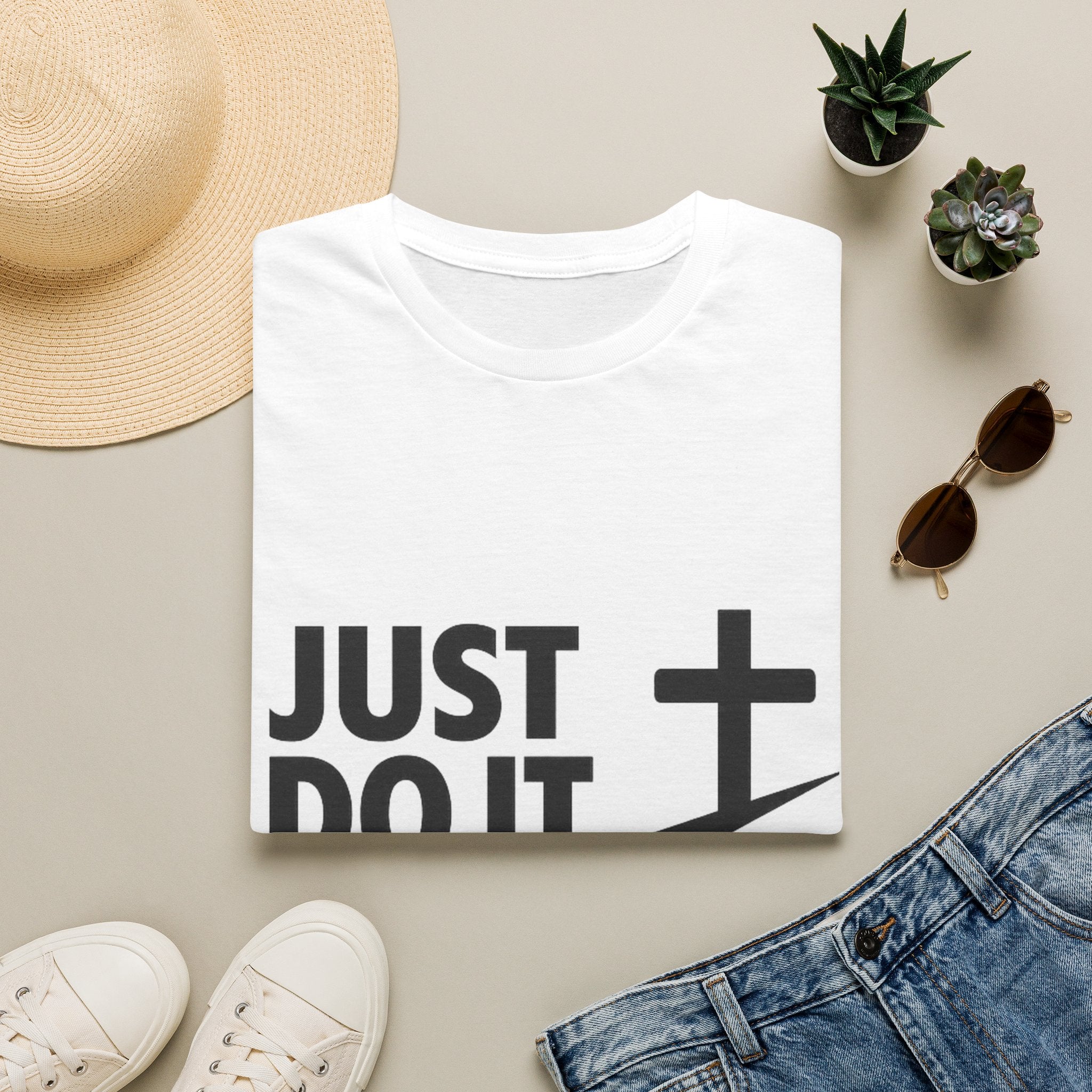 Just Do It God T-Shirt — Christian Faith Cross Graphic Tee