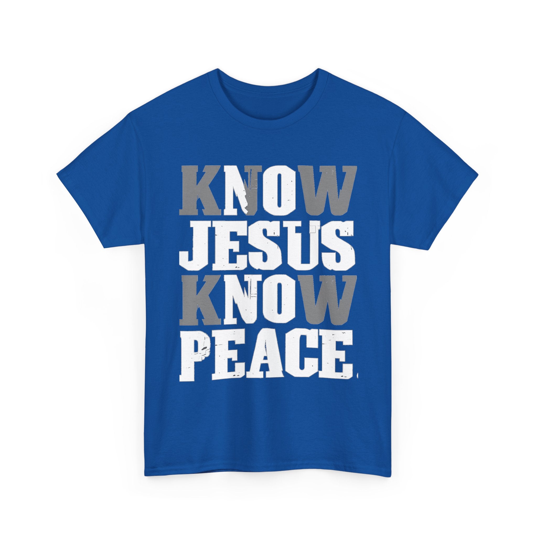 Know Jesus Know Peace Christian T‑Shirt — Faith Graphic Tee