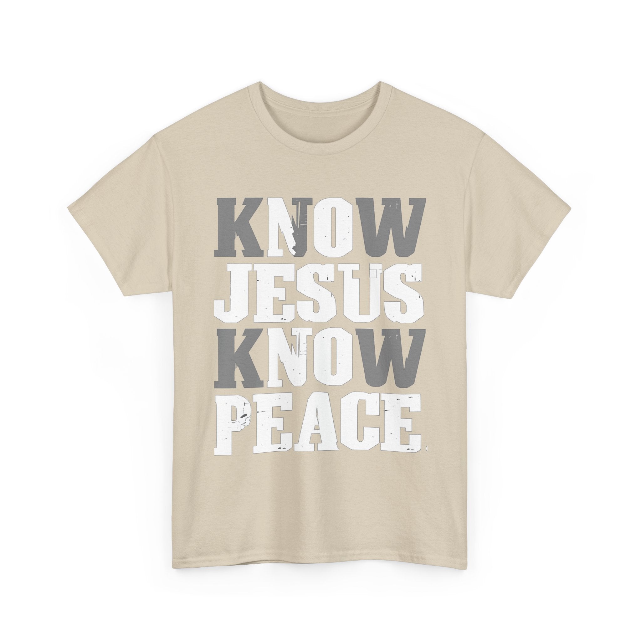 Know Jesus Know Peace Christian T‑Shirt — Faith Graphic Tee