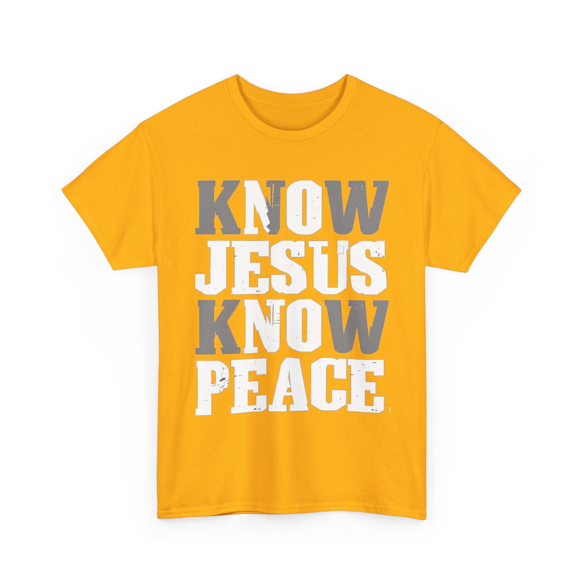 Know Jesus Know Peace Christian T‑Shirt — Faith Graphic Tee