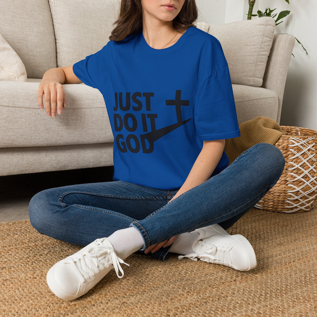 Just Do It God T-Shirt — Christian Faith Cross Graphic Tee