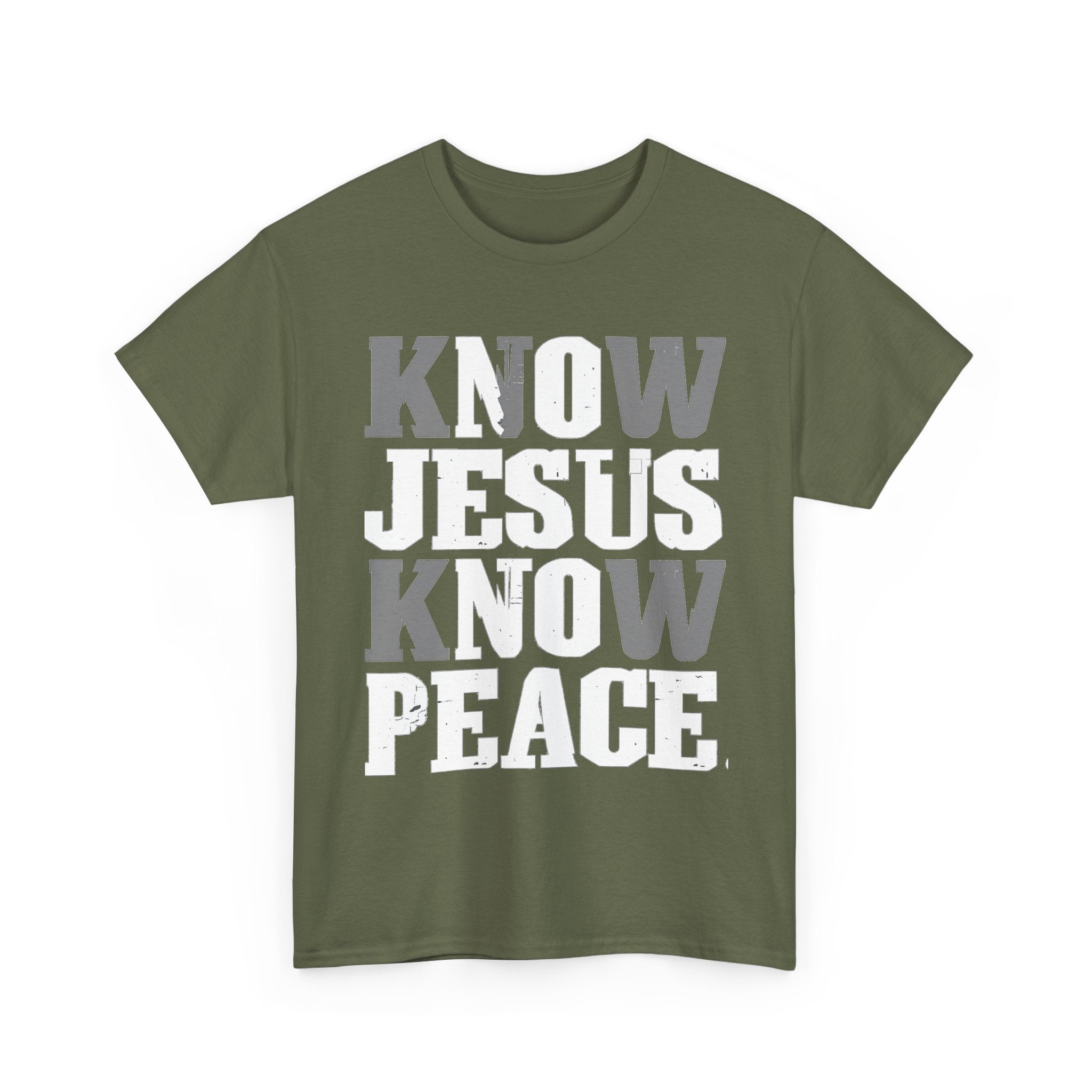 Know Jesus Know Peace Christian T‑Shirt — Faith Graphic Tee