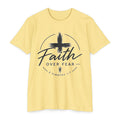 Faith Over Fear T-Shirt — Christian Cross 2 Timothy 1:7 Inspirational Tee