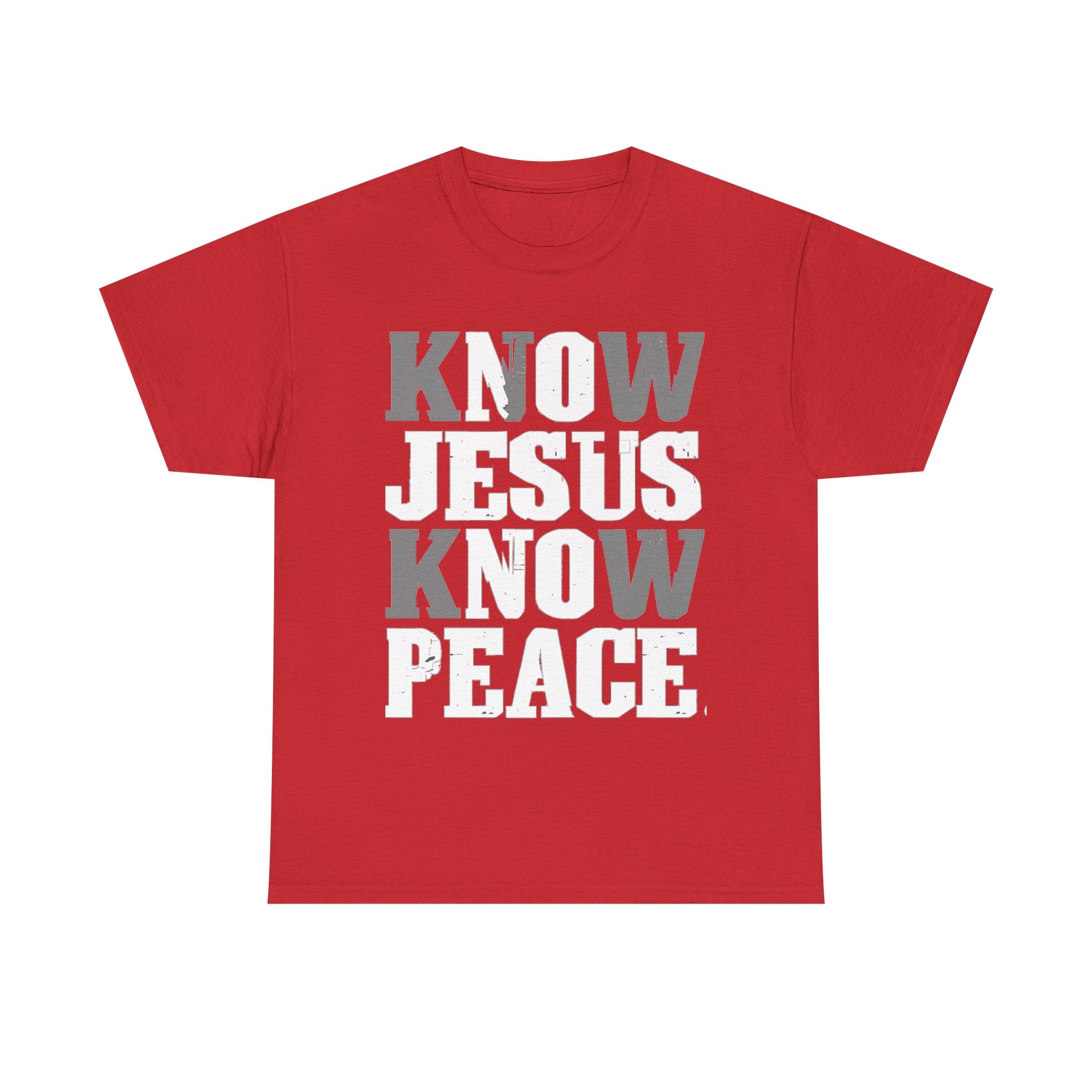 Know Jesus Know Peace Christian T‑Shirt — Faith Graphic Tee