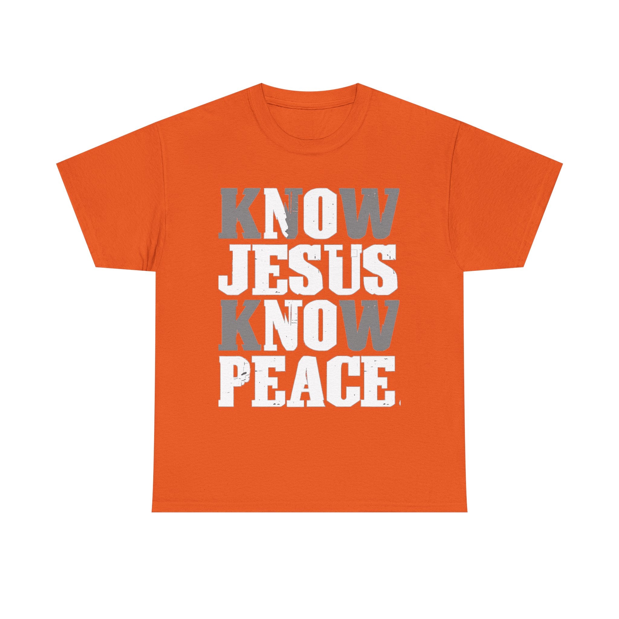 Know Jesus Know Peace Christian T‑Shirt — Faith Graphic Tee