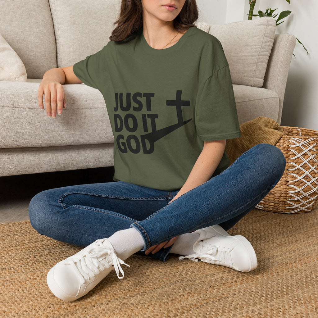 Just Do It God T-Shirt — Christian Faith Cross Graphic Tee
