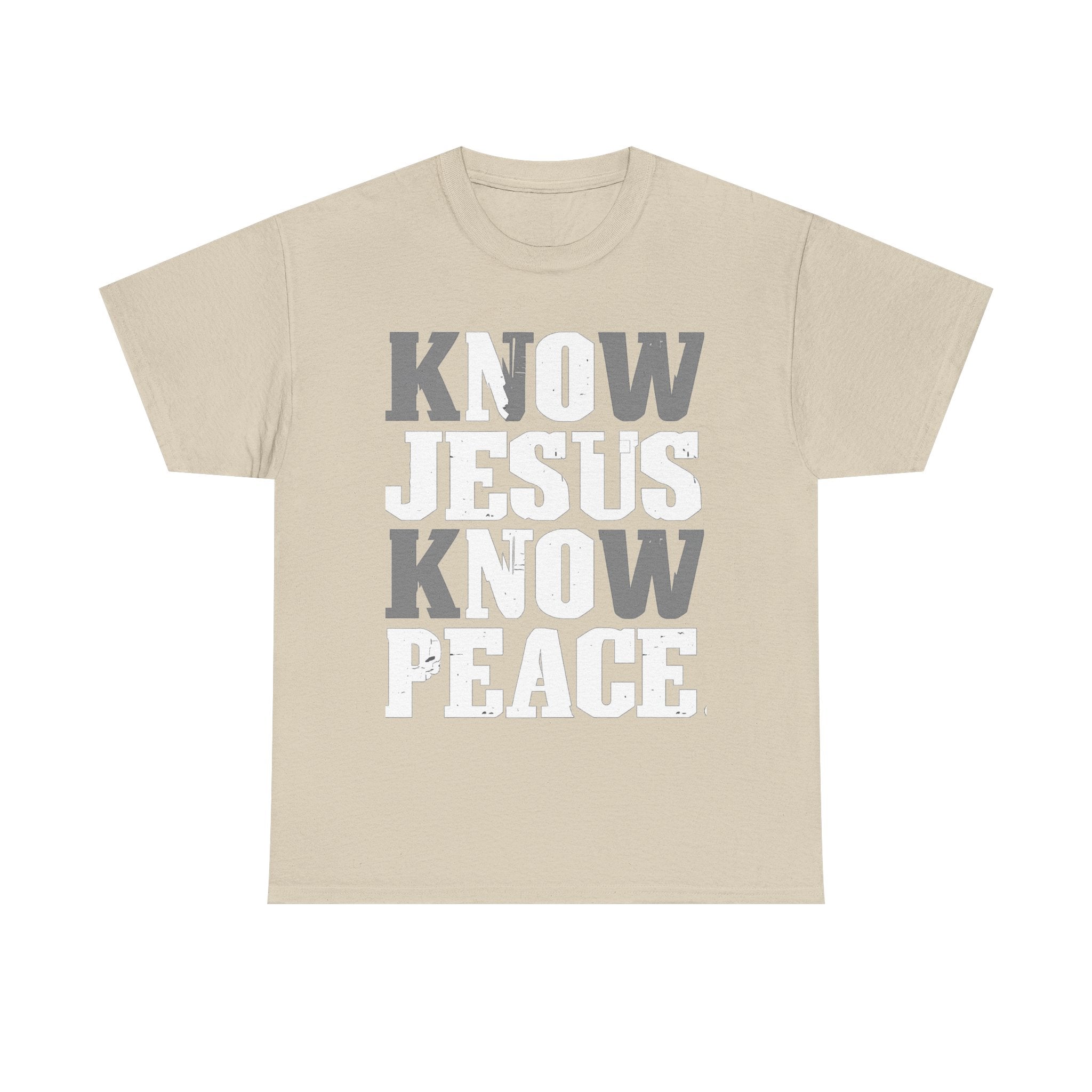 Know Jesus Know Peace Christian T‑Shirt — Faith Graphic Tee