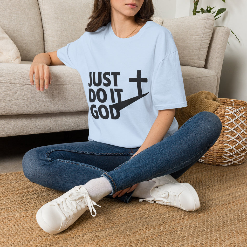 Just Do It God T-Shirt — Christian Faith Cross Graphic Tee