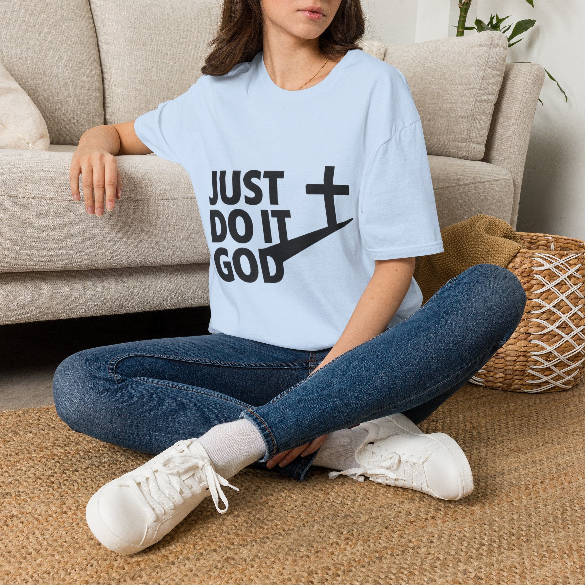 Just Do It God T-Shirt — Christian Faith Cross Graphic Tee