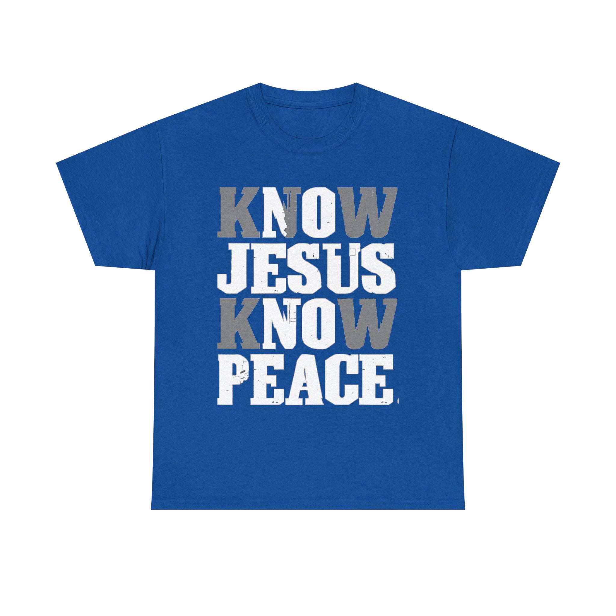 Know Jesus Know Peace Christian T‑Shirt — Faith Graphic Tee