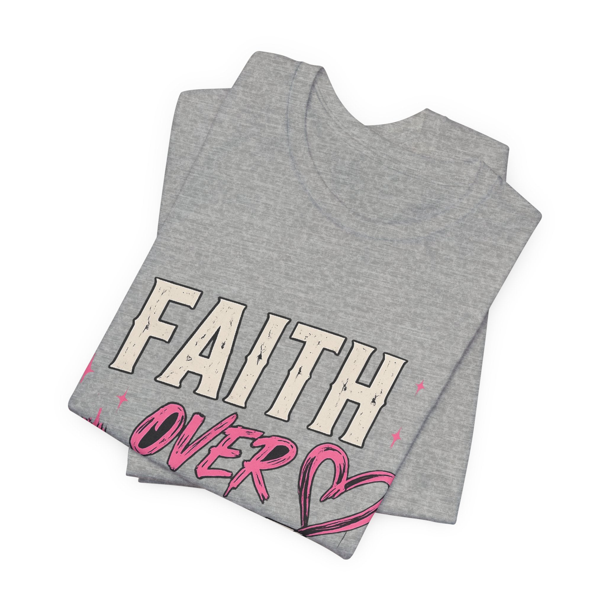 Faith Over Fear Tee — "Trust God. Always." Christian Inspirational T-Shirt