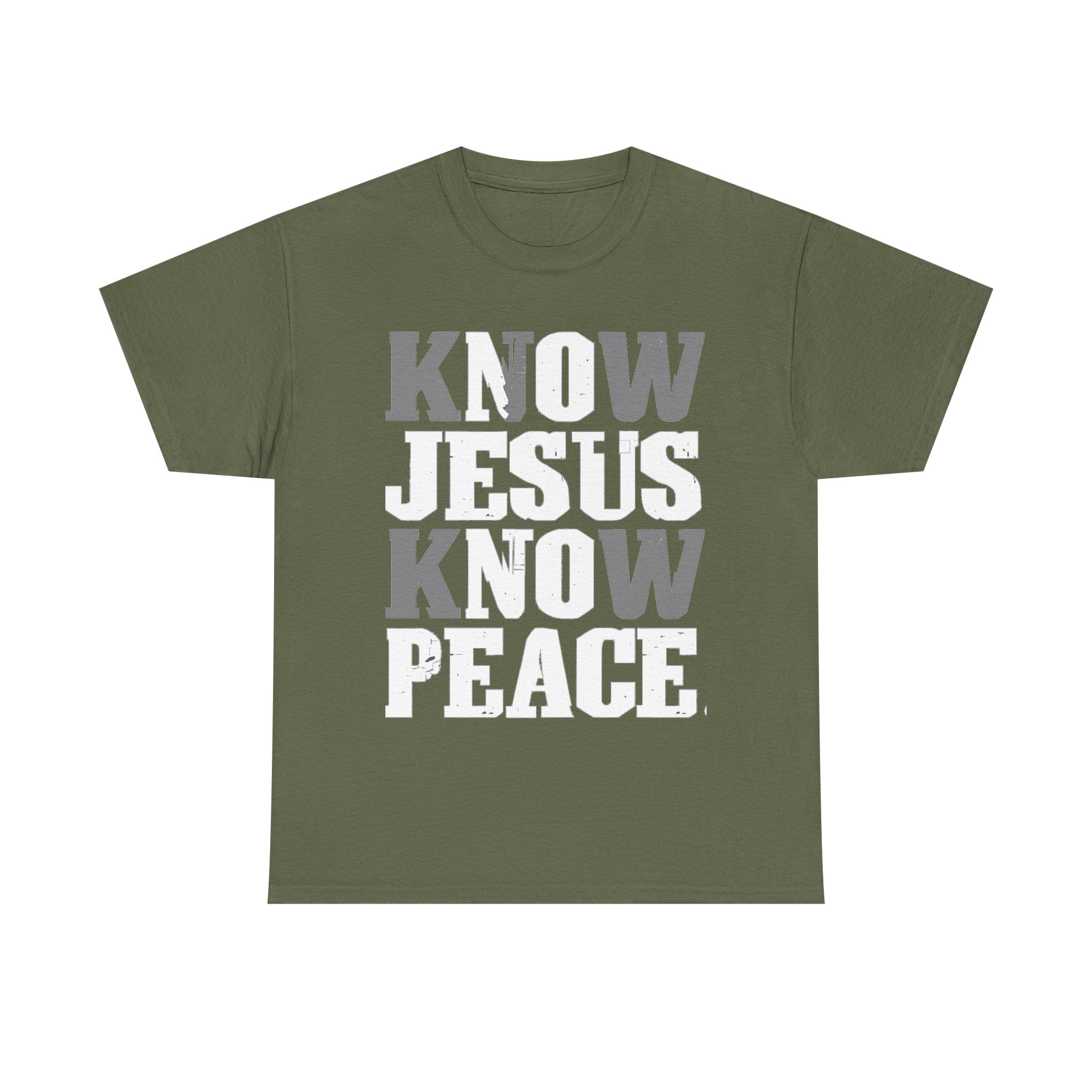 Know Jesus Know Peace Christian T‑Shirt — Faith Graphic Tee