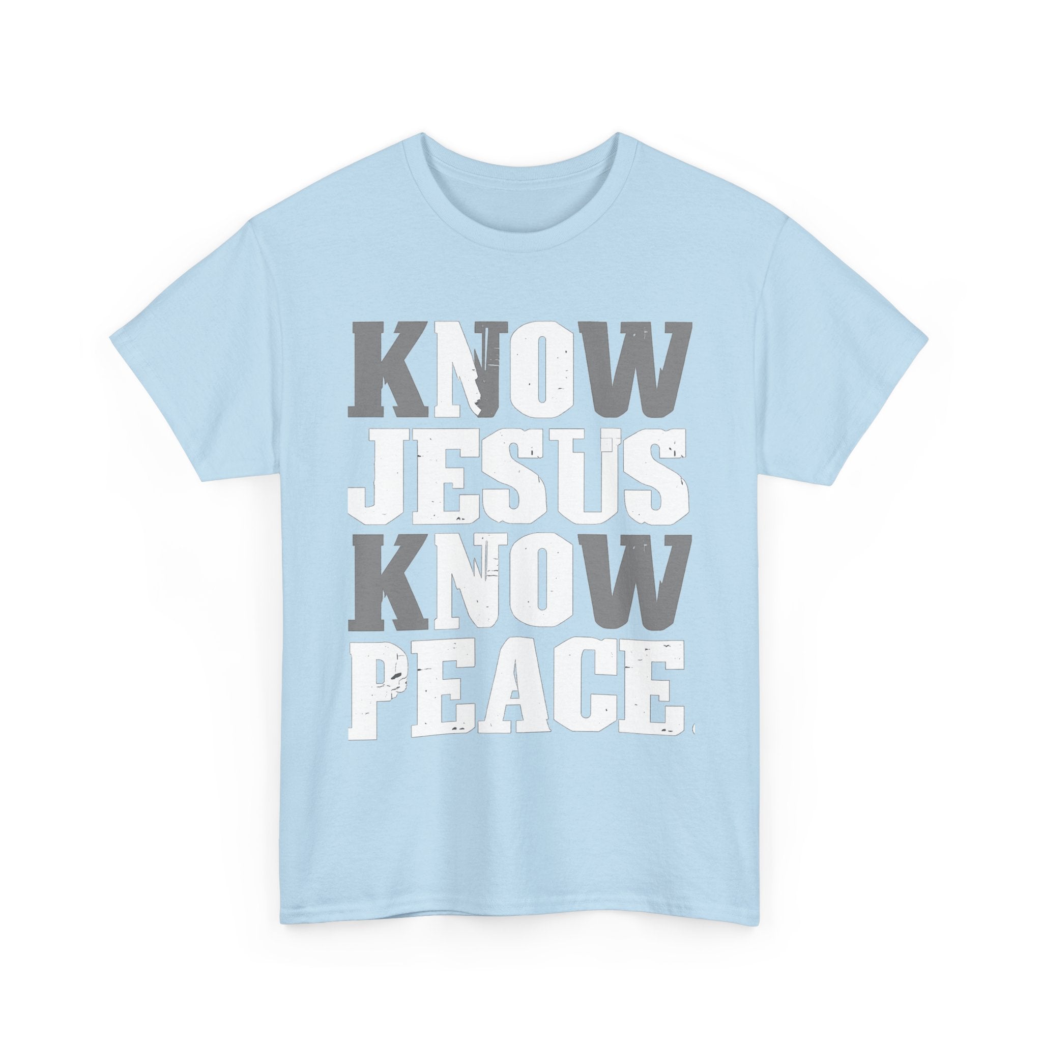 Know Jesus Know Peace Christian T‑Shirt — Faith Graphic Tee
