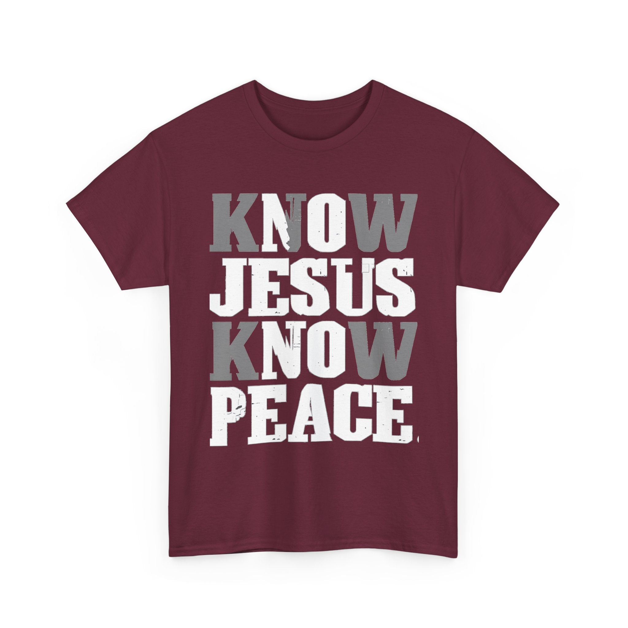 Know Jesus Know Peace Christian T‑Shirt — Faith Graphic Tee