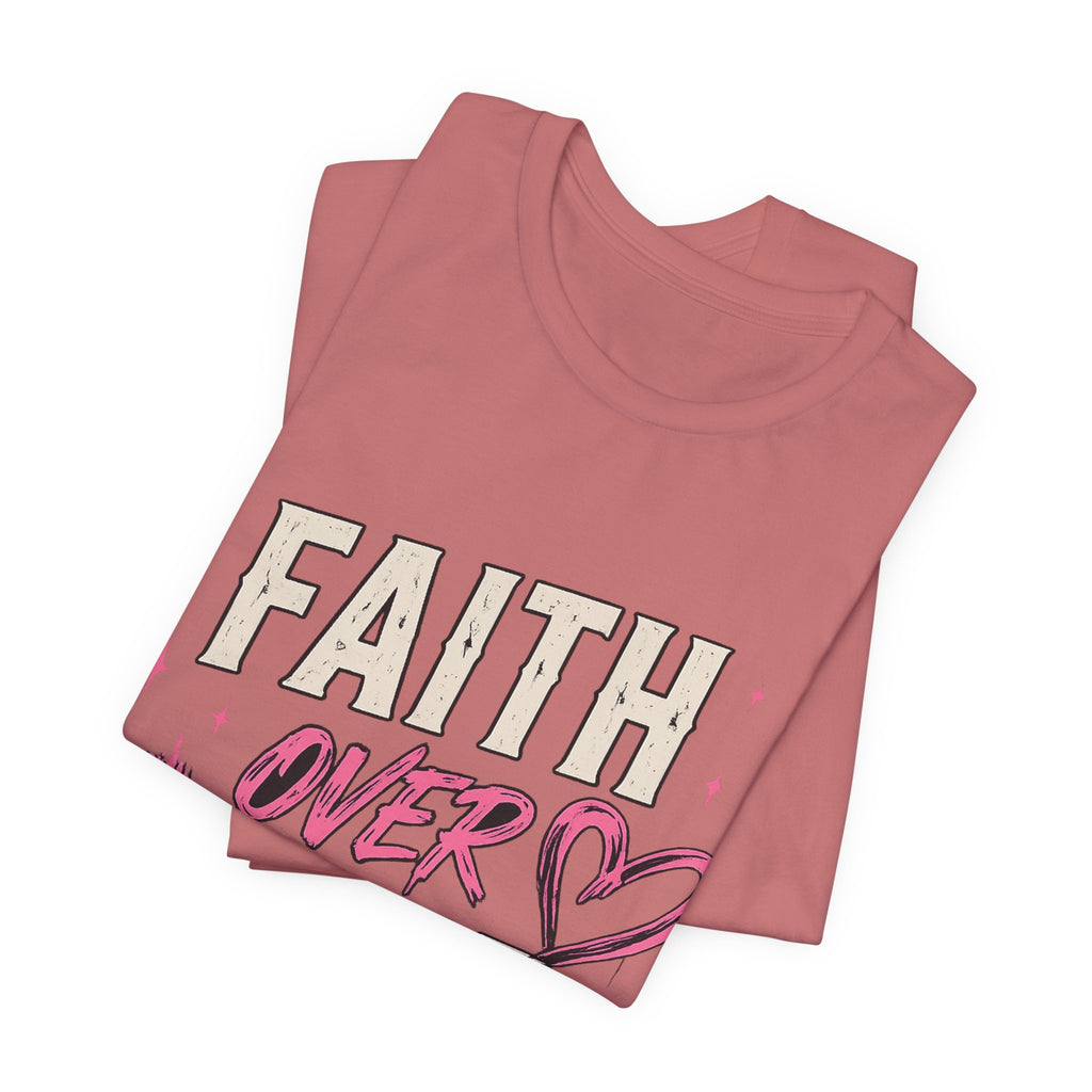 Faith Over Fear Tee — "Trust God. Always." Christian Inspirational T-Shirt