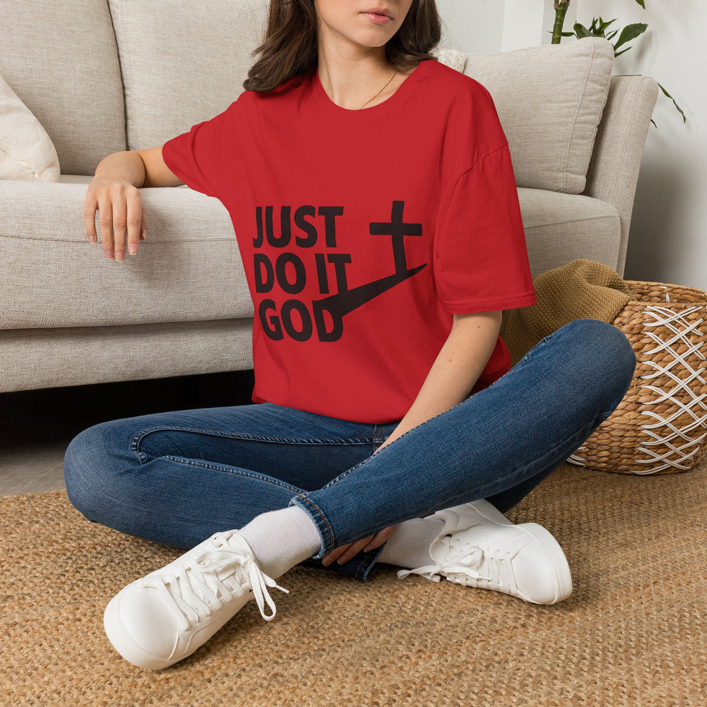 Just Do It God T-Shirt — Christian Faith Cross Graphic Tee