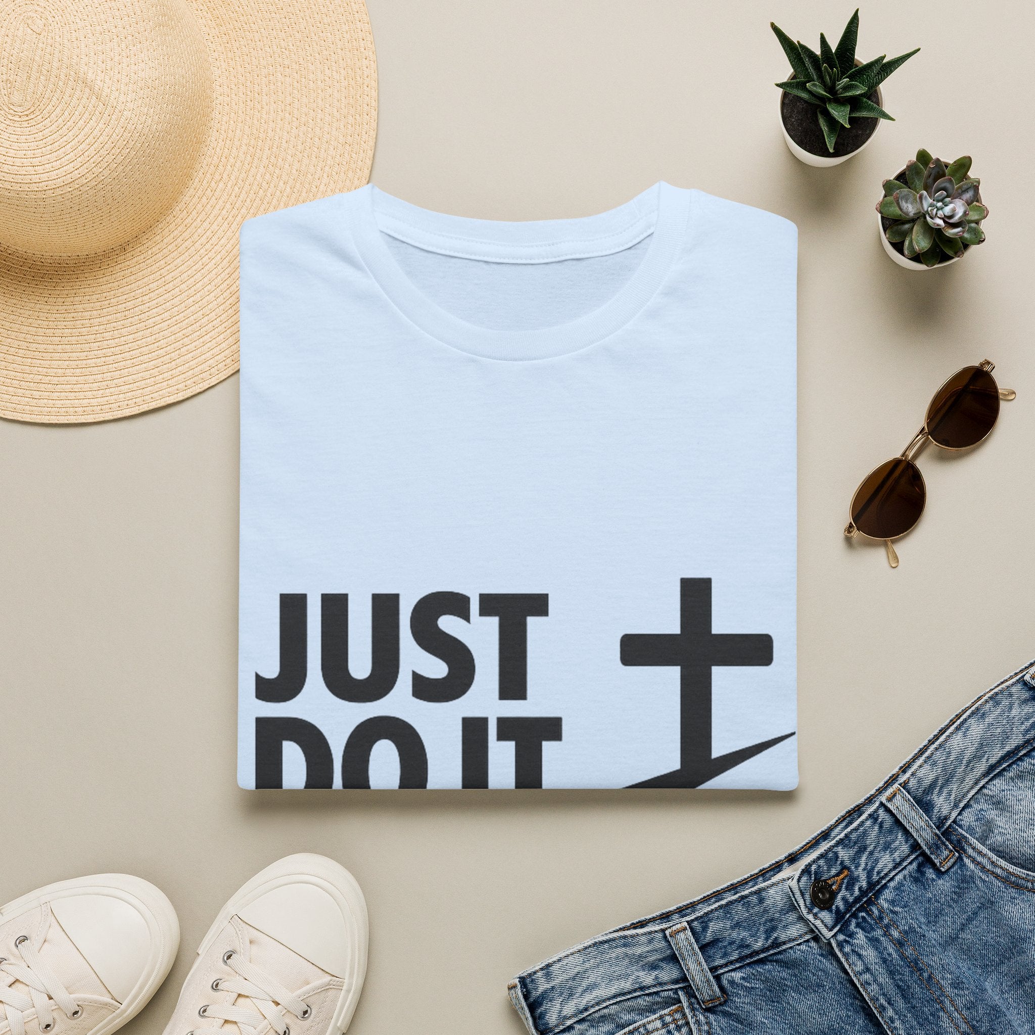Just Do It God T-Shirt — Christian Faith Cross Graphic Tee
