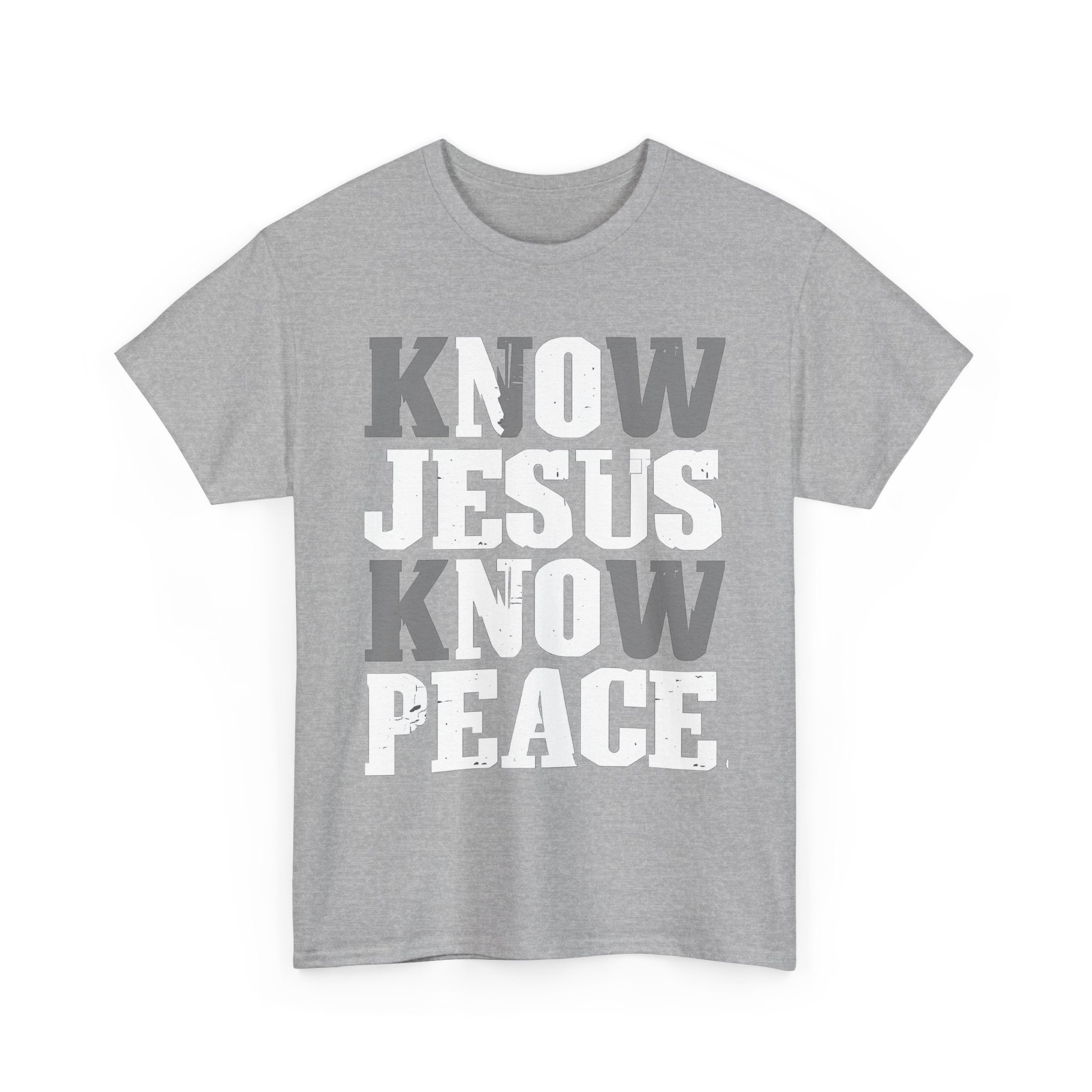 Know Jesus Know Peace Christian T‑Shirt — Faith Graphic Tee