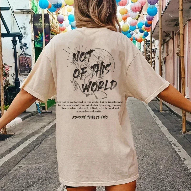 World Bible Verse T Shirt Women Tees Unisex Christian Clothing Gifts