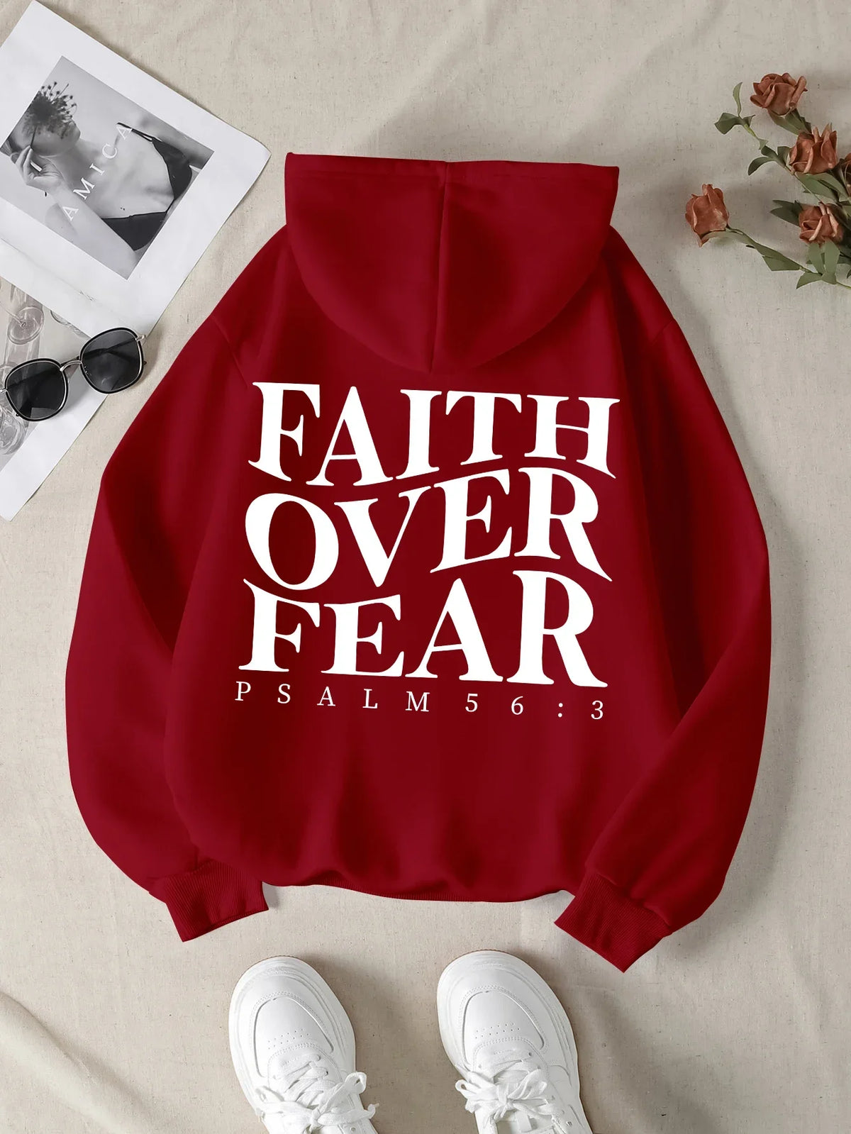 Faith over Fear Christian Hoodie