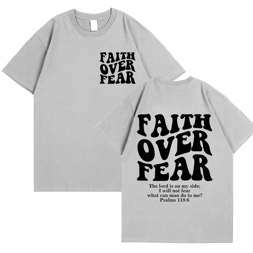 Faith Over Fear Christian Women T-shirts